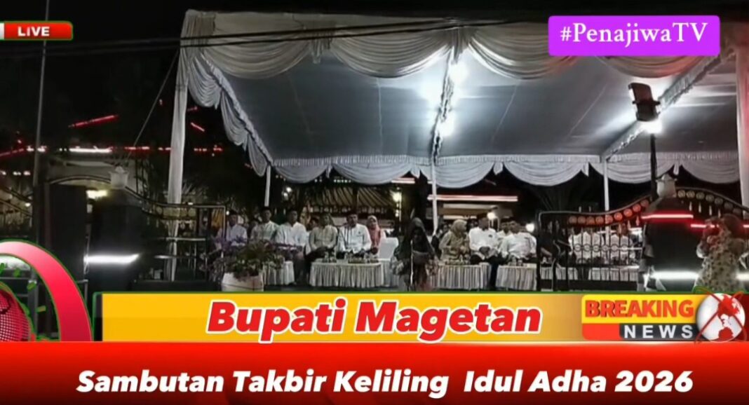BUPATI MAGETAN, BUKA & BERANGKATKAN TAKBIR KUMANDANG, MAGETAN KUMANDANG 2026