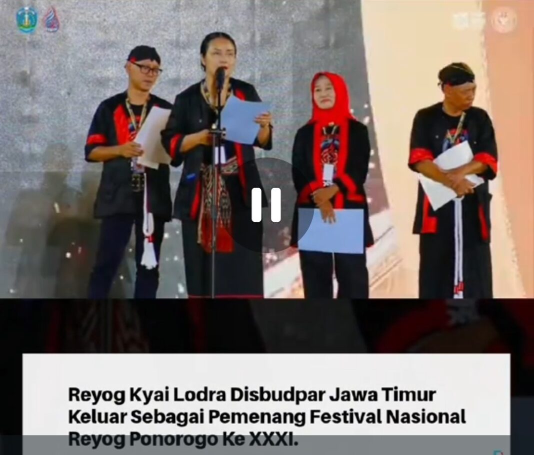 DISBUDPAR JATIM, JUARA 1 FESTIVAL REOG NASIONAL 2026 MEMPEREBUTKAN PIALA BERGILIR PRESIDEN RI DISBUDPAR JATIM, JUARA 1 FESTIVAL REOG NASIONAL 2026 MEMPEREBUTKAN PIALA BERGILIR PRESIDEN RI