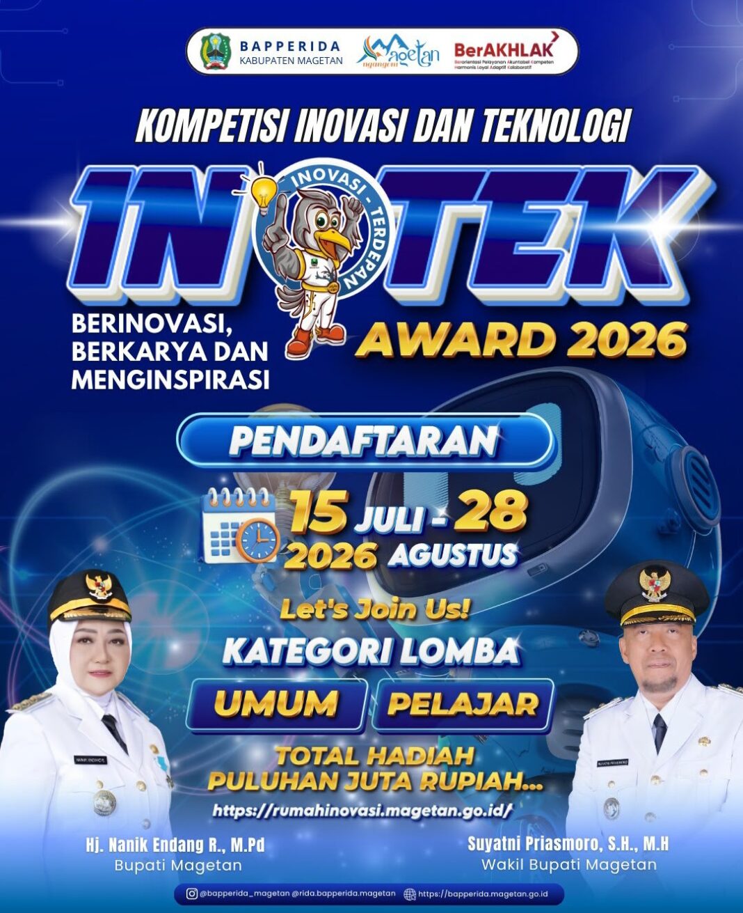 GALI POTENSI, BAPPERIDA Magetan adakan Kompetisi INOTEK 2026 GALI POTENSI, BAPPERIDA Magetan adakan Kompetisi INOTEK 2026