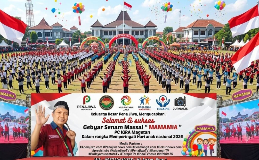 RATUSAN GURU & ANAK, TUMPAH DI ALUN – ALUN MAGETAN, PERINGATI HARI ANAk NASIONAL 2026 RATUSAN GURU & ANAK, TUMPAH DI ALUN – ALUN MAGETAN, PERINGATI HARI ANAk NASIONAL 2026