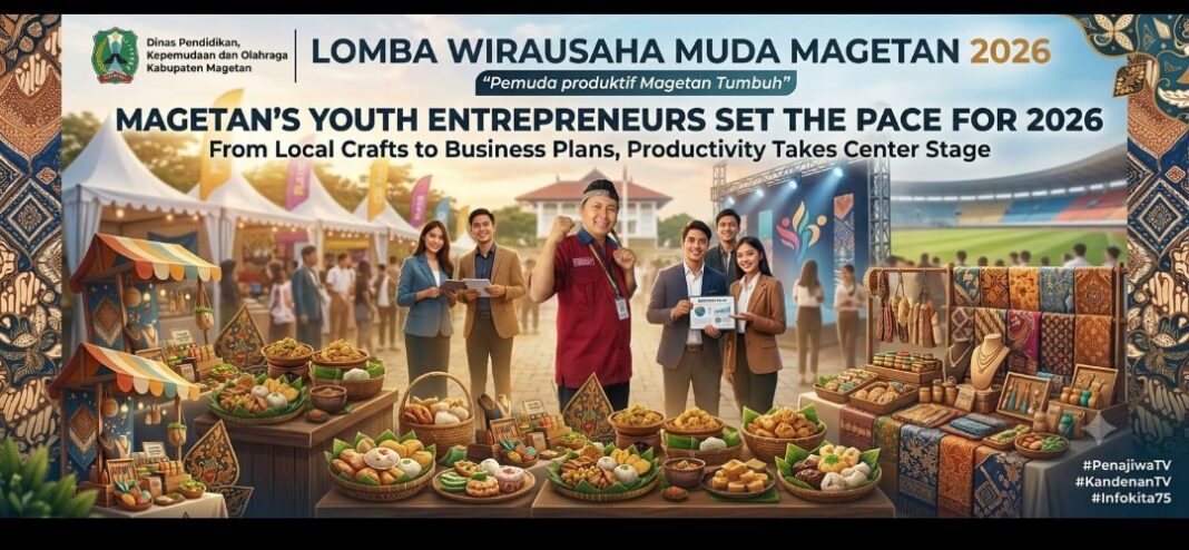 MUNCULKAN PEMUDA PRODUKTIF, DINAS PENDIDIKAN, KEPEMUDAAN DAN OLAHRAGA, ADAKAN LOMBA WIRAUSAHA MUDA MAGETAN 2026 MUNCULKAN PEMUDA PRODUKTIF, DINAS PENDIDIKAN, KEPEMUDAAN DAN OLAHRAGA, ADAKAN LOMBA WIRAUSAHA MUDA MAGETAN 2026