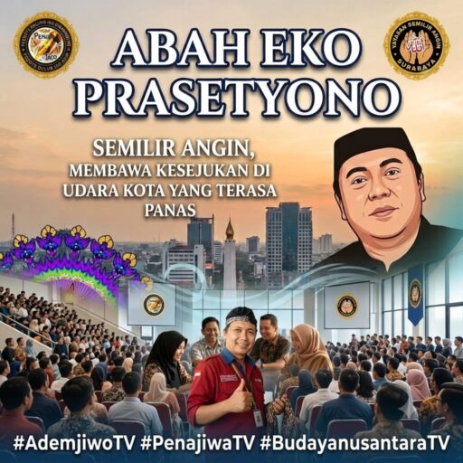 ABAH EKO PRASETYONO, SEMILIR ANGIN, MEMBAWA KESEJUKAN DI UDARA KOTA YANG TERASA PANAS ABAH EKO PRASETYONO, SEMILIR ANGIN, MEMBAWA KESEJUKAN DI UDARA KOTA YANG TERASA PANAS