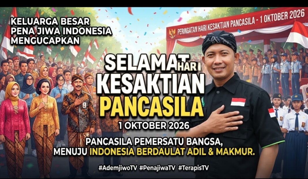 KELUARGA BESAR PENA JIWA, MENGUCAPKAN SELAMAT HARI KESAKTIAN PANCASILA 2026 KELUARGA BESAR PENA JIWA, MENGUCAPKAN SELAMAT HARI KESAKTIAN PANCASILA 2026