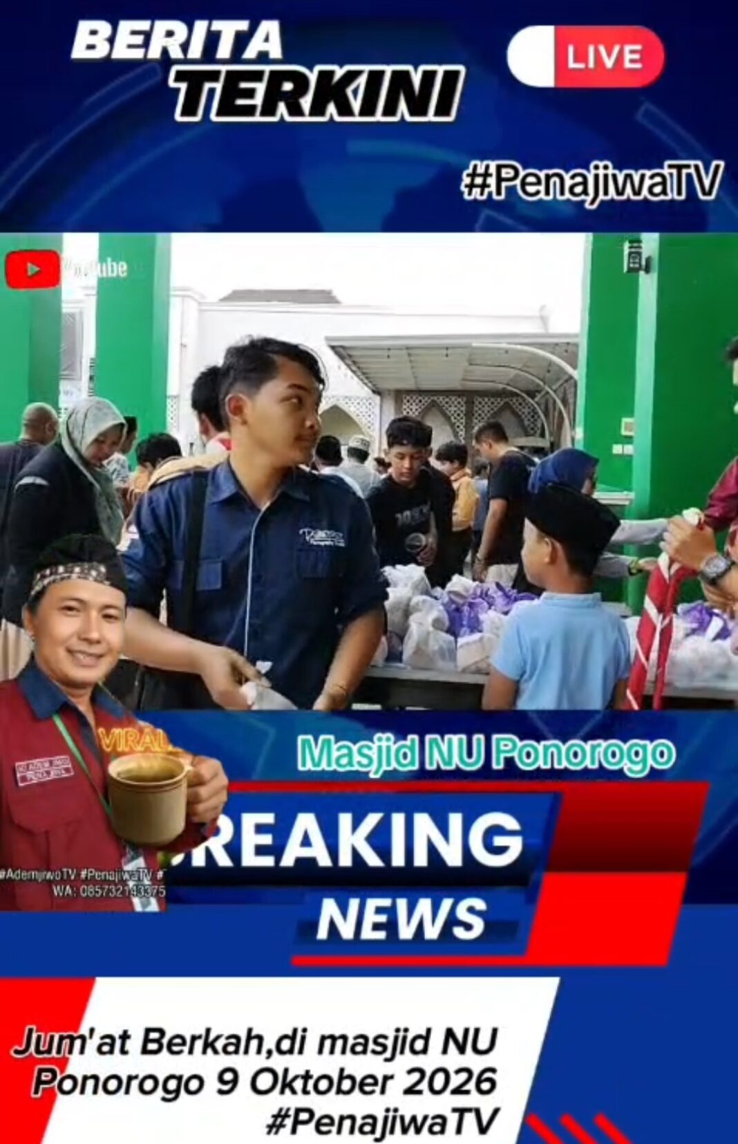 RELAWAN JUM’AT BERKAH, PONOROGO BERKAH BERAKSI DI MASJID NU PONOROGO RELAWAN JUM’AT BERKAH, PONOROGO BERKAH BERAKSI DI MASJID NU PONOROGO